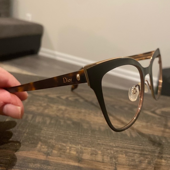 Authentic CHRISTIAN DIOR Cat Eye Glasses Havana - Picture 14 of 16
